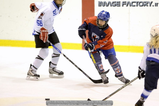 2014-11-08 Hockey Milano Rossoblu U14-Diavoli Sesto 1230 Alessia Labruna